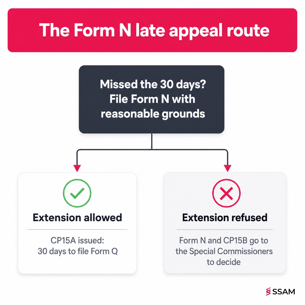 How to appeal LHDN tax assessment late using Form N showing the two possible outcomes
