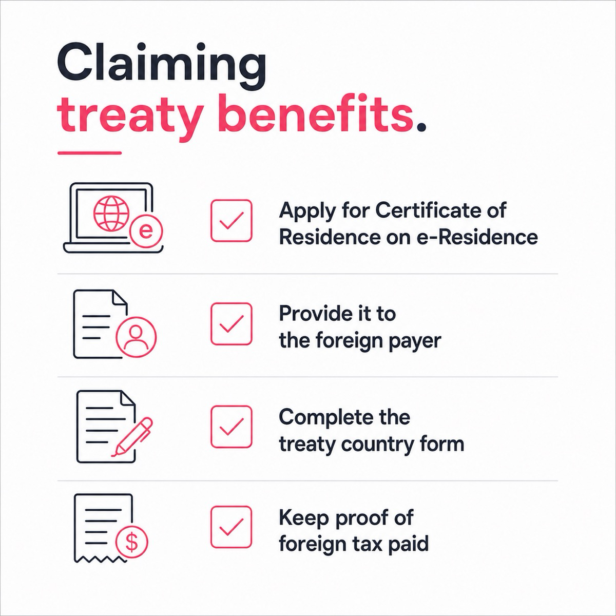 Documents needed to claim double tax agreement benefits in Malaysia