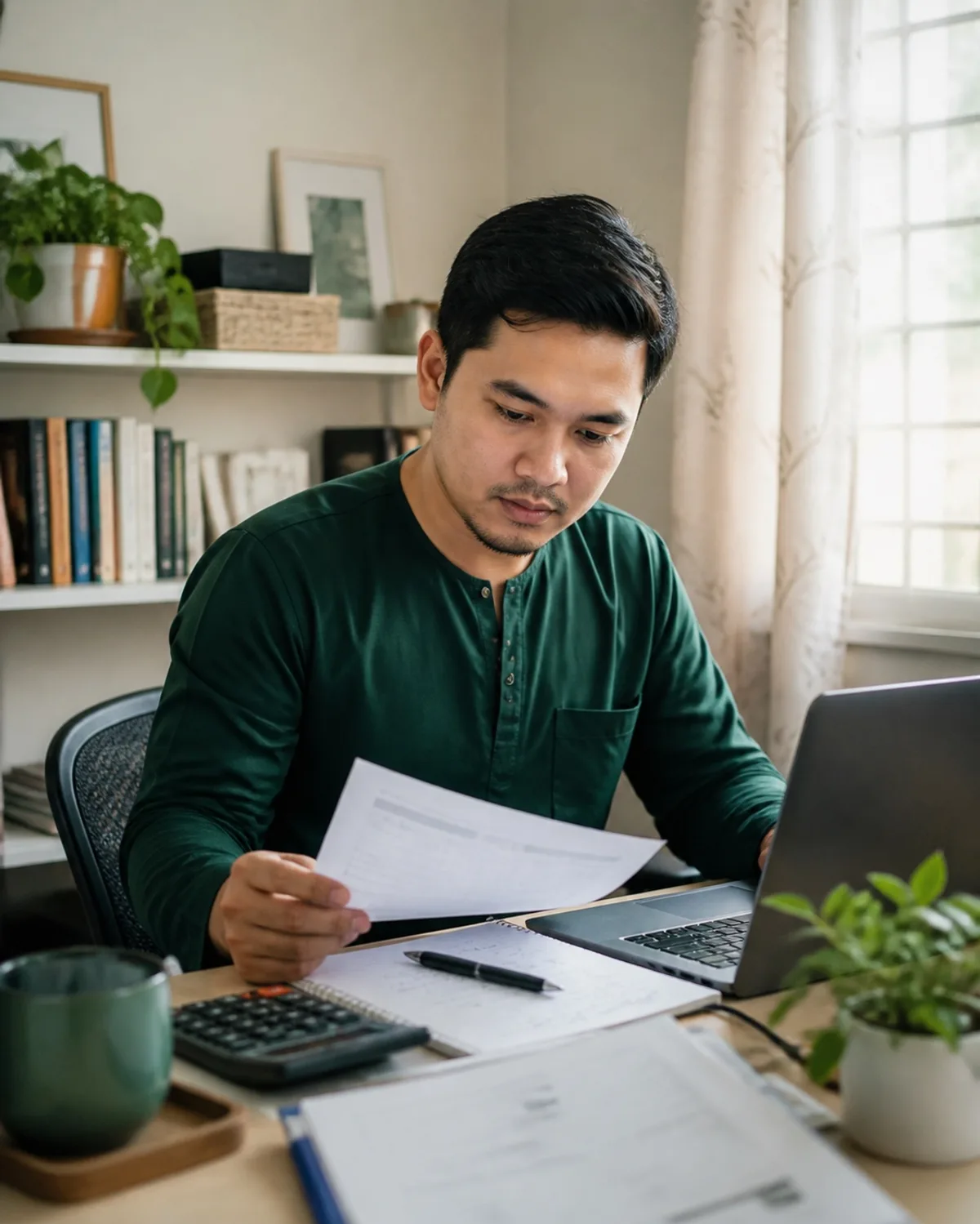 Malaysian freelancer preparing SSM sole proprietorship registration.