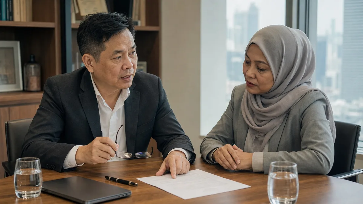 SSAM tax adviser in a consultation about a Malaysian business decision.