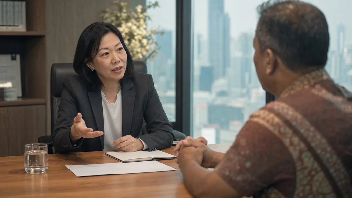 SSAM tax adviser preparing an LHDN audit response with a Malaysian business owner.